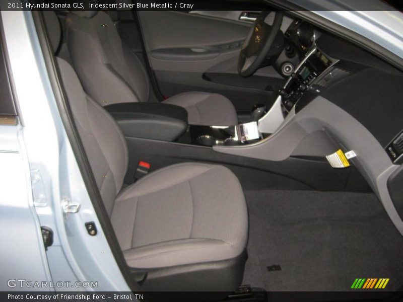 Iridescent Silver Blue Metallic / Gray 2011 Hyundai Sonata GLS