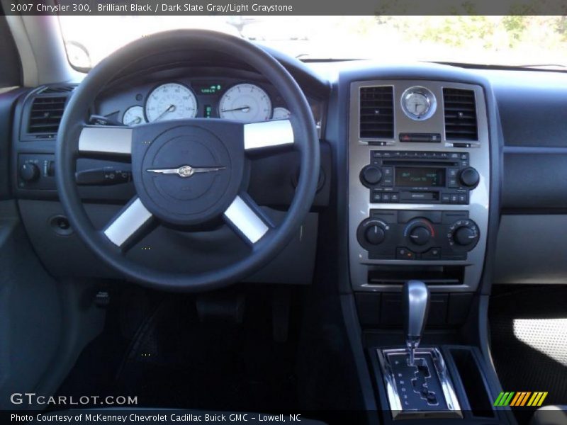 Brilliant Black / Dark Slate Gray/Light Graystone 2007 Chrysler 300