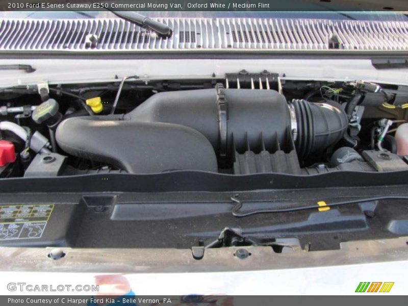 Oxford White / Medium Flint 2010 Ford E Series Cutaway E350 Commercial Moving Van