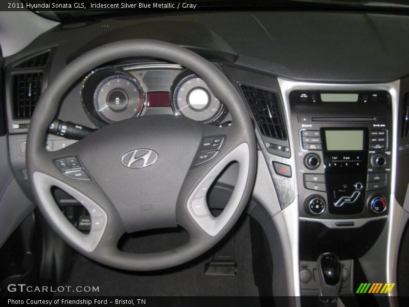 Iridescent Silver Blue Metallic / Gray 2011 Hyundai Sonata GLS