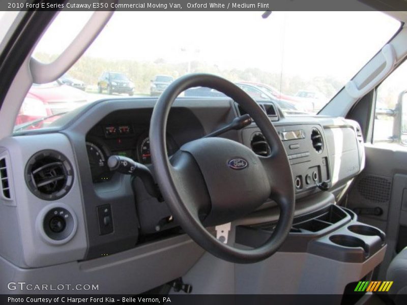  2010 E Series Cutaway E350 Commercial Moving Van Medium Flint Interior