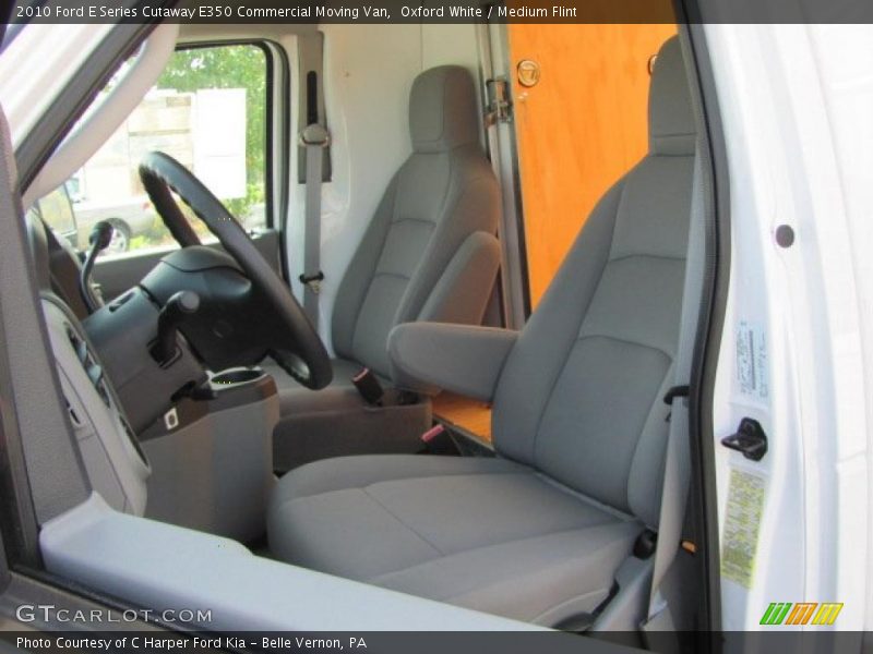 Oxford White / Medium Flint 2010 Ford E Series Cutaway E350 Commercial Moving Van