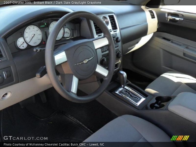 Brilliant Black / Dark Slate Gray/Light Graystone 2007 Chrysler 300