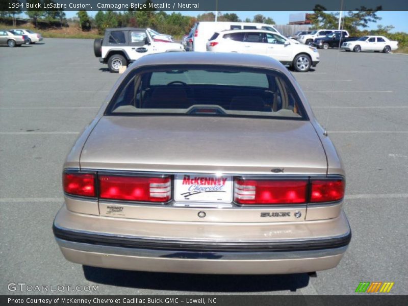 Campagne Beige Metallic / Neutral 1994 Buick LeSabre Custom