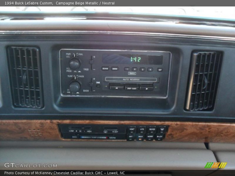 Controls of 1994 LeSabre Custom