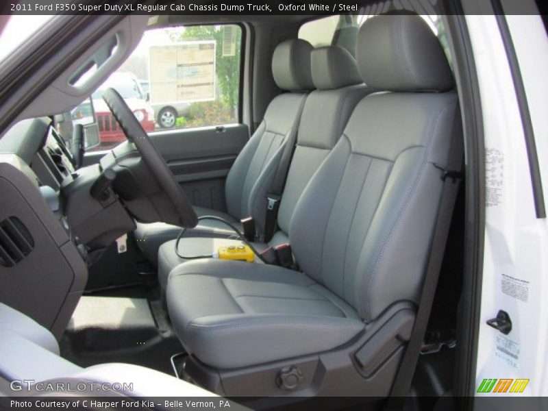  2011 F350 Super Duty XL Regular Cab Chassis Dump Truck Steel Interior