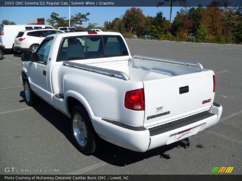 Summit White / Graphite 2003 GMC Sonoma SLS Regular Cab