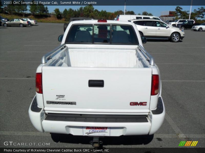 Summit White / Graphite 2003 GMC Sonoma SLS Regular Cab