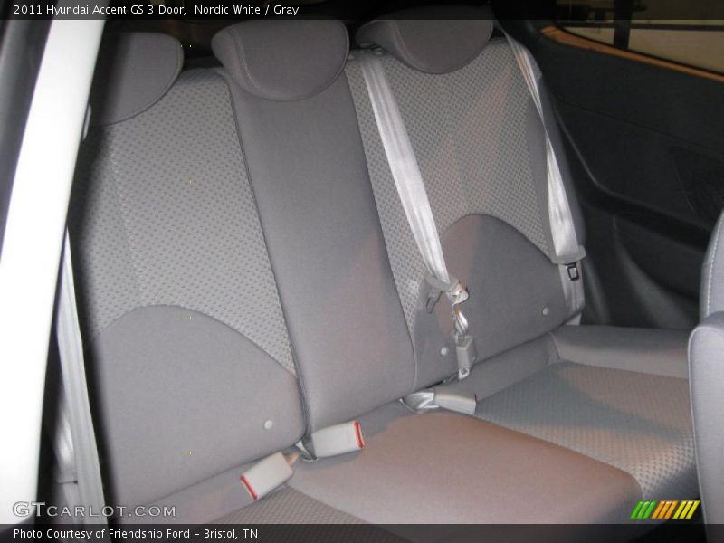 Nordic White / Gray 2011 Hyundai Accent GS 3 Door