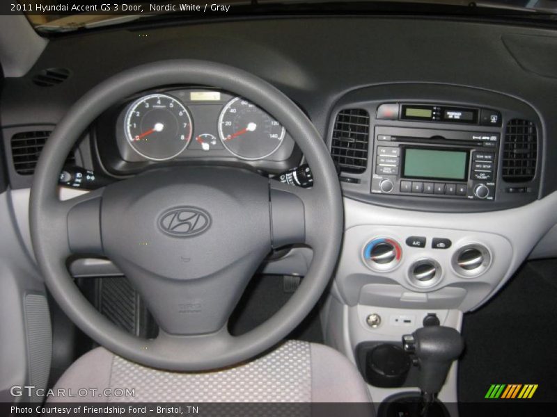  2011 Accent GS 3 Door Gray Interior