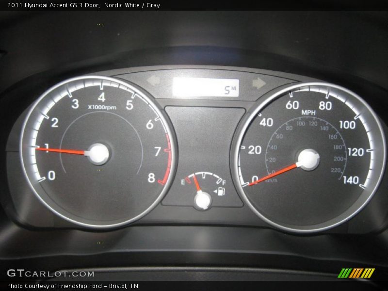  2011 Accent GS 3 Door GS 3 Door Gauges