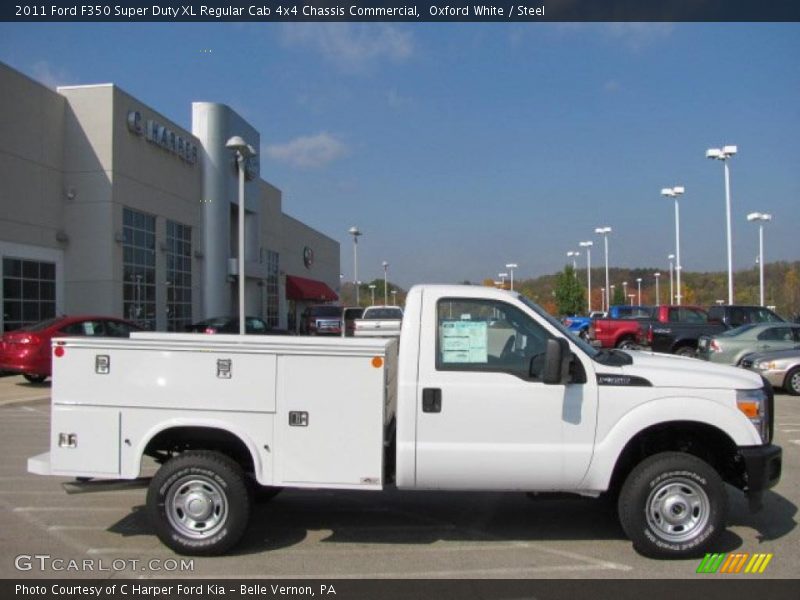  2011 F350 Super Duty XL Regular Cab 4x4 Chassis Commercial Oxford White