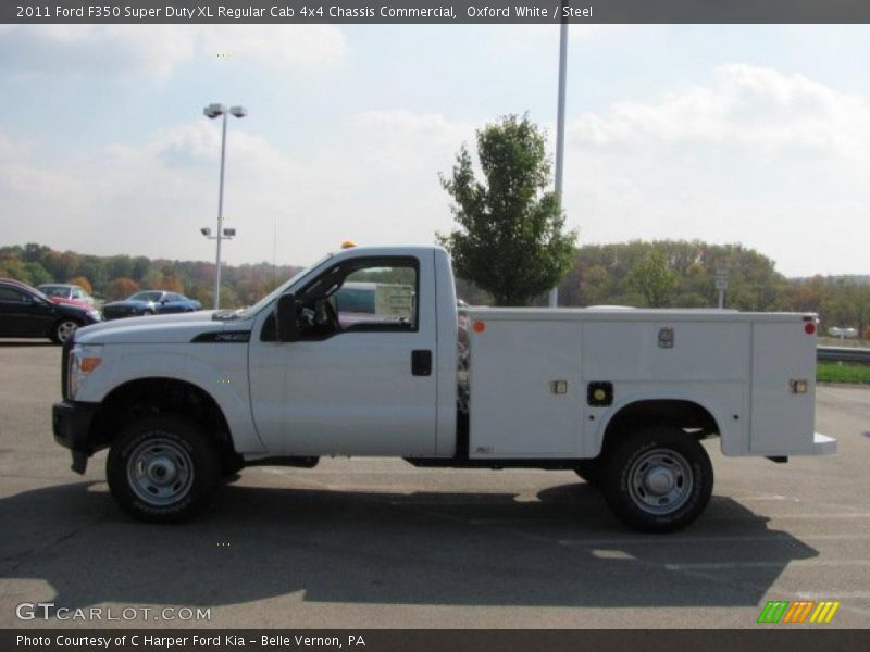 Oxford White / Steel 2011 Ford F350 Super Duty XL Regular Cab 4x4 Chassis Commercial