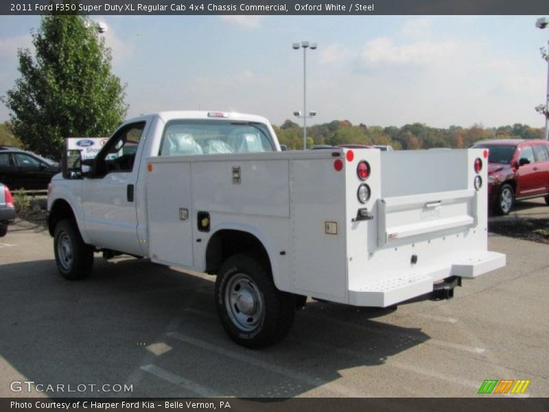 Oxford White / Steel 2011 Ford F350 Super Duty XL Regular Cab 4x4 Chassis Commercial