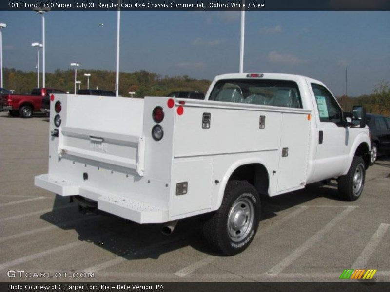 Oxford White / Steel 2011 Ford F350 Super Duty XL Regular Cab 4x4 Chassis Commercial