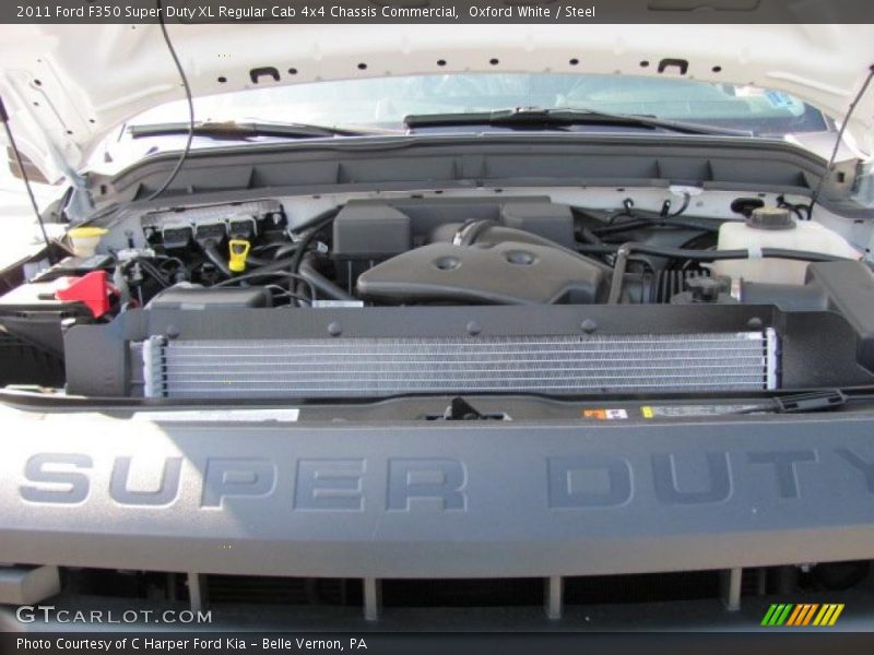 Oxford White / Steel 2011 Ford F350 Super Duty XL Regular Cab 4x4 Chassis Commercial