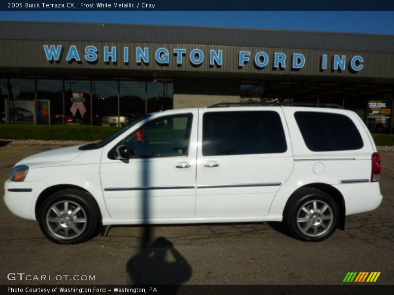 Frost White Metallic / Gray 2005 Buick Terraza CX