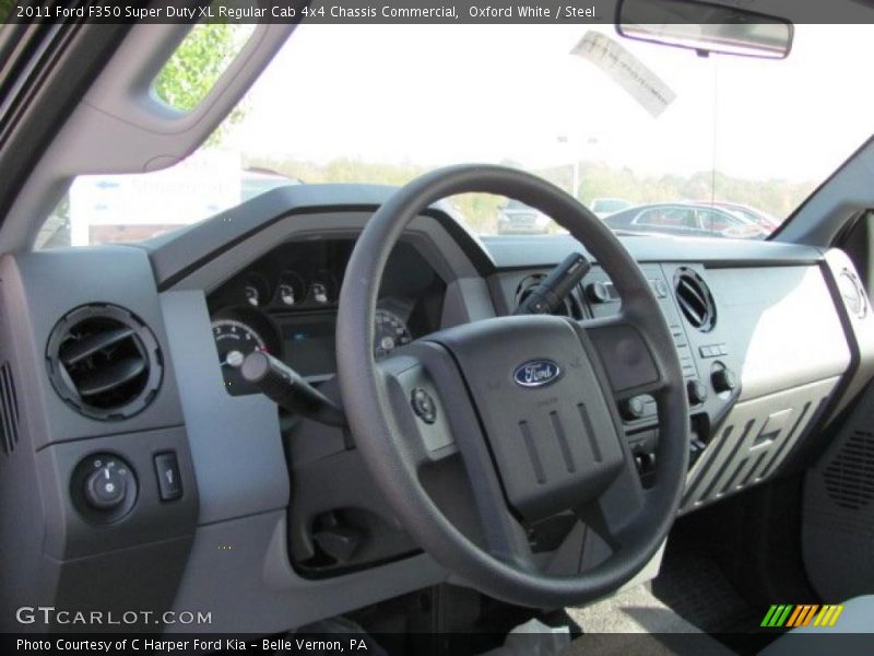  2011 F350 Super Duty XL Regular Cab 4x4 Chassis Commercial Steel Interior