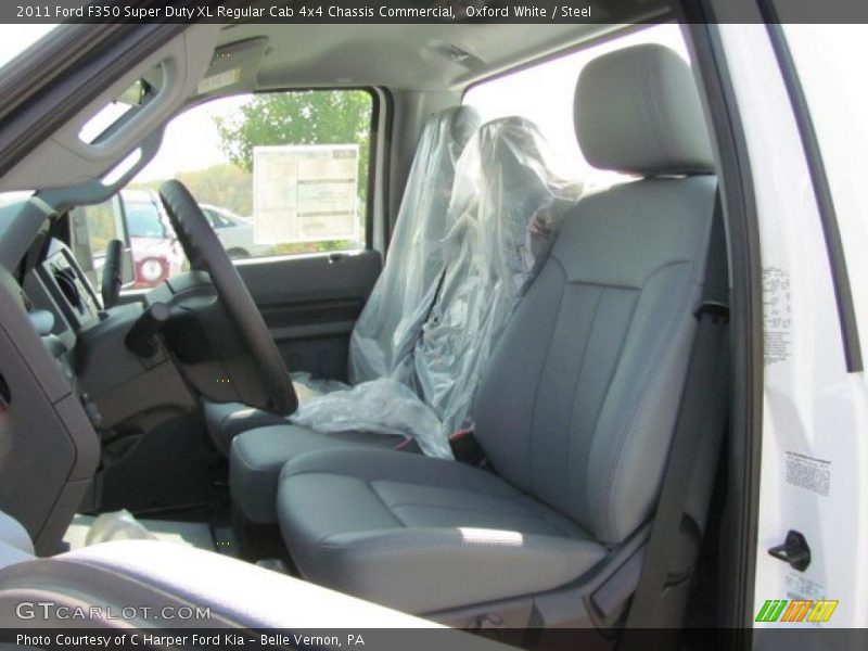  2011 F350 Super Duty XL Regular Cab 4x4 Chassis Commercial Steel Interior