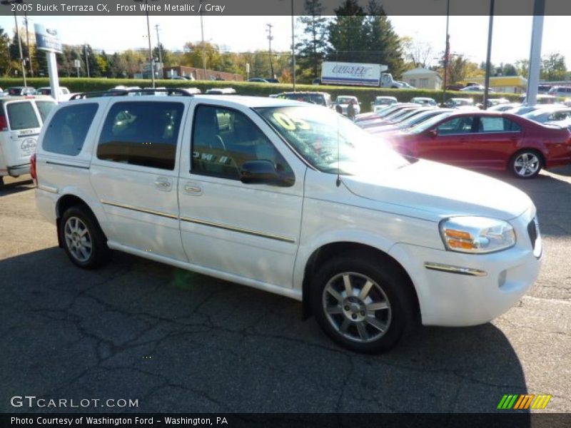 Frost White Metallic / Gray 2005 Buick Terraza CX