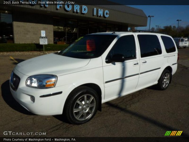 Frost White Metallic / Gray 2005 Buick Terraza CX