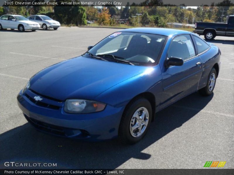 Arrival Blue Metallic / Graphite Gray 2005 Chevrolet Cavalier Coupe