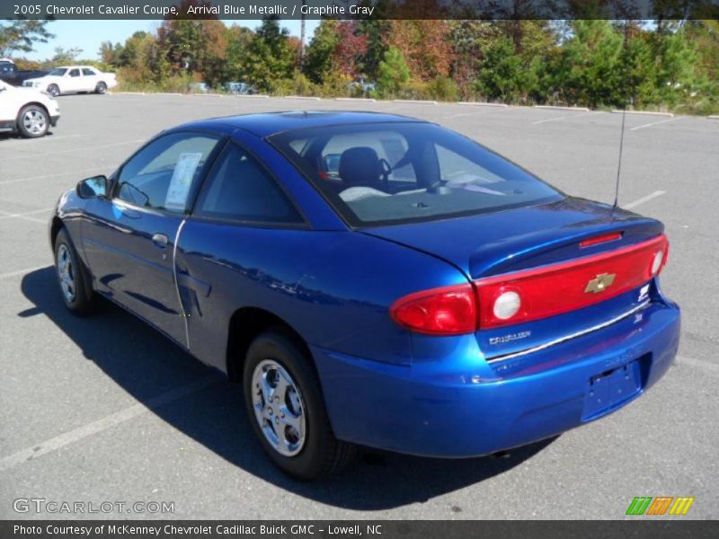 Arrival Blue Metallic / Graphite Gray 2005 Chevrolet Cavalier Coupe