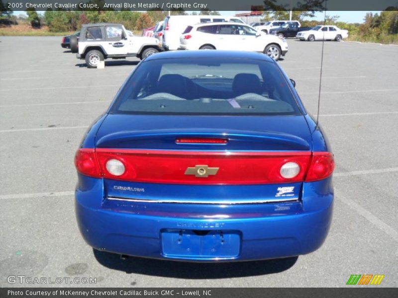 Arrival Blue Metallic / Graphite Gray 2005 Chevrolet Cavalier Coupe