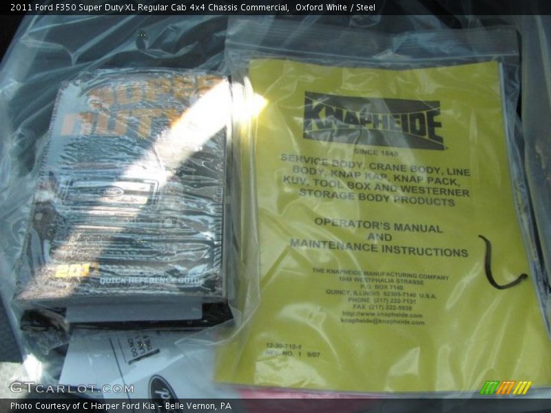 Oxford White / Steel 2011 Ford F350 Super Duty XL Regular Cab 4x4 Chassis Commercial
