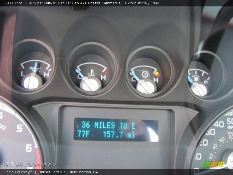 Oxford White / Steel 2011 Ford F350 Super Duty XL Regular Cab 4x4 Chassis Commercial