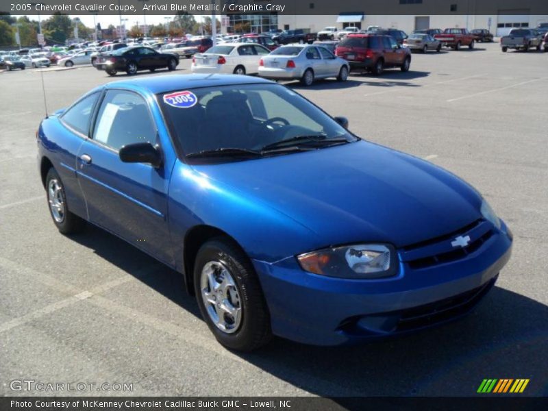 Arrival Blue Metallic / Graphite Gray 2005 Chevrolet Cavalier Coupe