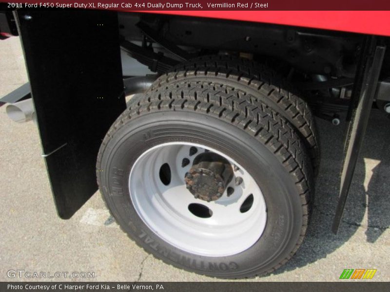 Vermillion Red / Steel 2011 Ford F450 Super Duty XL Regular Cab 4x4 Dually Dump Truck