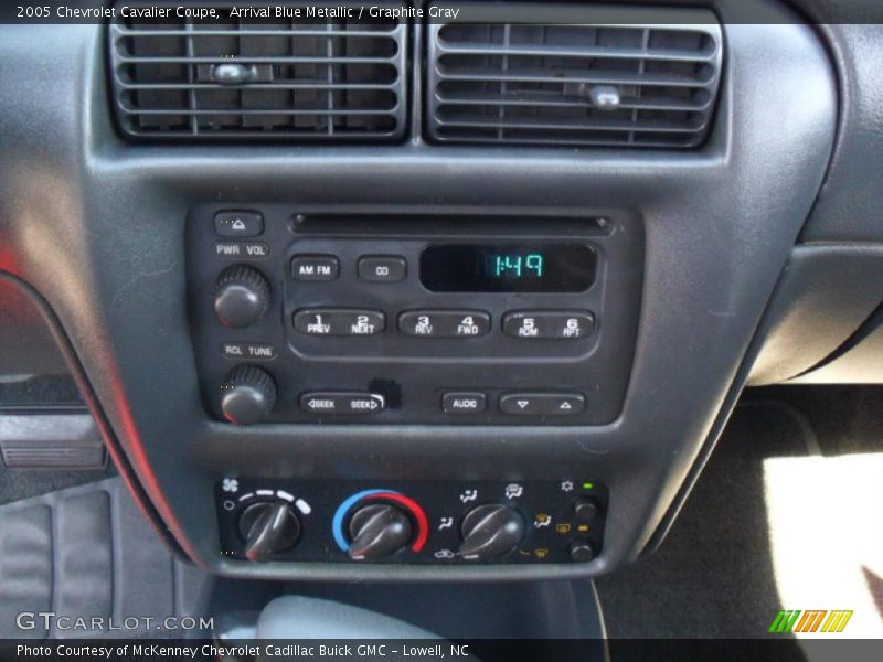 Arrival Blue Metallic / Graphite Gray 2005 Chevrolet Cavalier Coupe