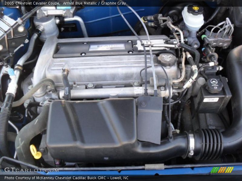Arrival Blue Metallic / Graphite Gray 2005 Chevrolet Cavalier Coupe