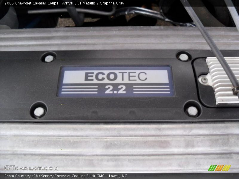 Arrival Blue Metallic / Graphite Gray 2005 Chevrolet Cavalier Coupe
