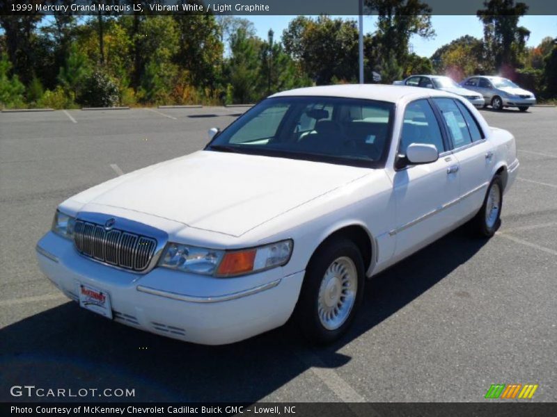 Vibrant White / Light Graphite 1999 Mercury Grand Marquis LS