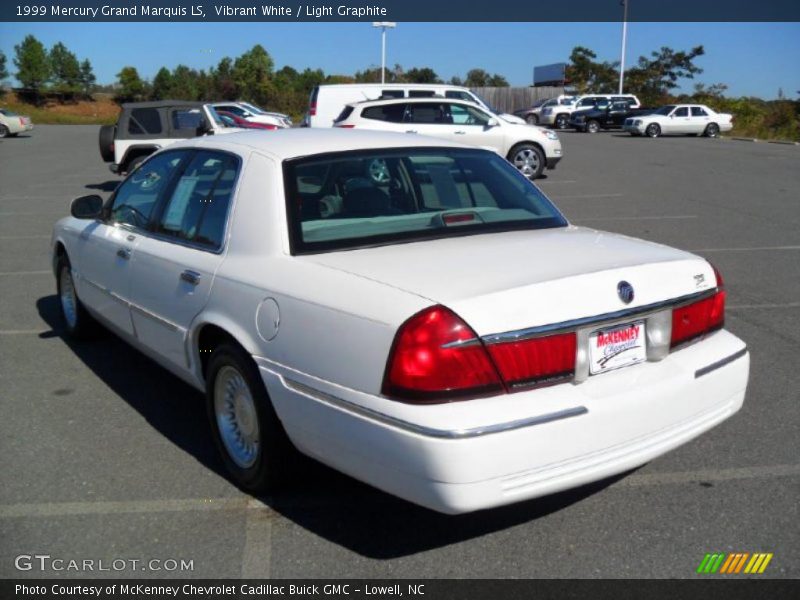 Vibrant White / Light Graphite 1999 Mercury Grand Marquis LS