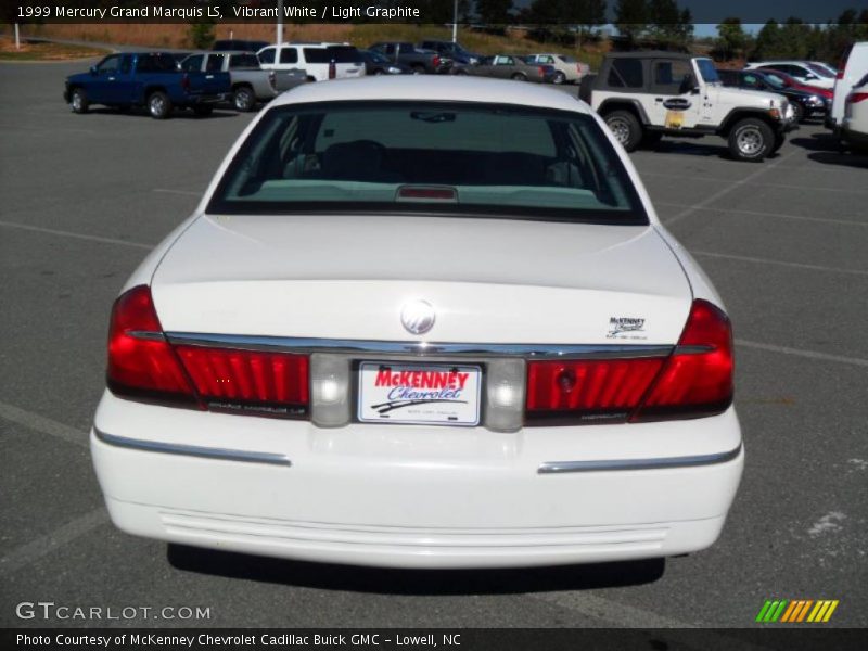 Vibrant White / Light Graphite 1999 Mercury Grand Marquis LS