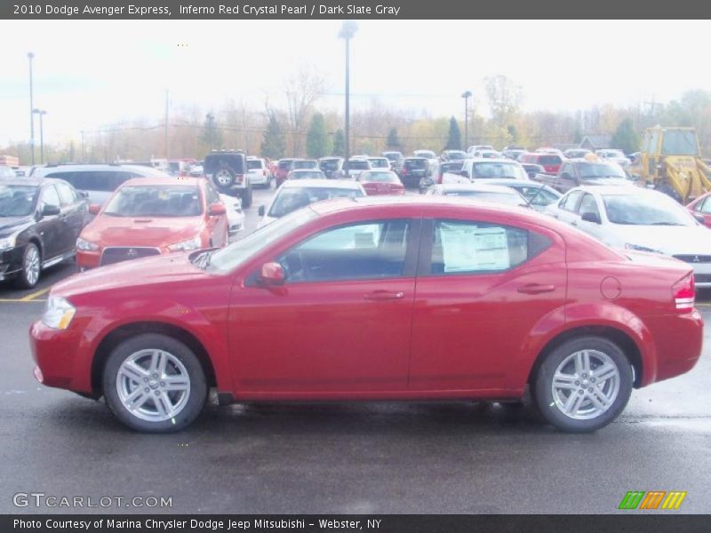 Inferno Red Crystal Pearl / Dark Slate Gray 2010 Dodge Avenger Express