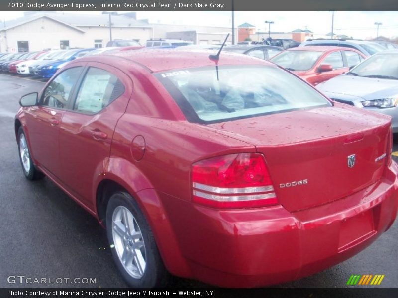 Inferno Red Crystal Pearl / Dark Slate Gray 2010 Dodge Avenger Express