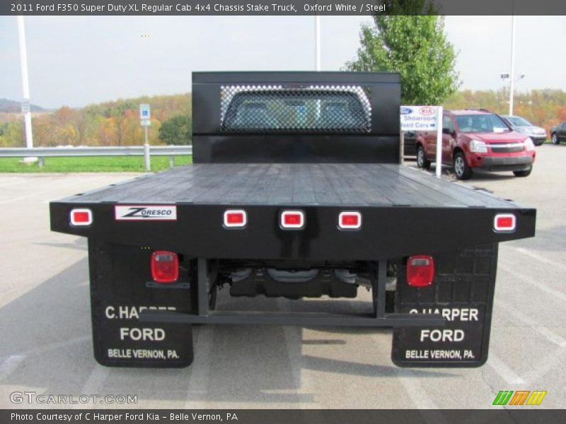 Oxford White / Steel 2011 Ford F350 Super Duty XL Regular Cab 4x4 Chassis Stake Truck