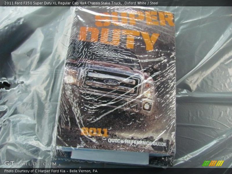 Oxford White / Steel 2011 Ford F350 Super Duty XL Regular Cab 4x4 Chassis Stake Truck