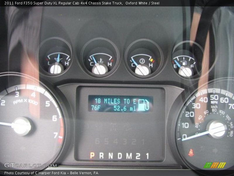 Oxford White / Steel 2011 Ford F350 Super Duty XL Regular Cab 4x4 Chassis Stake Truck