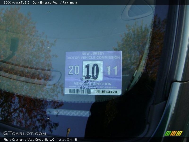 Dark Emerald Pearl / Parchment 2000 Acura TL 3.2