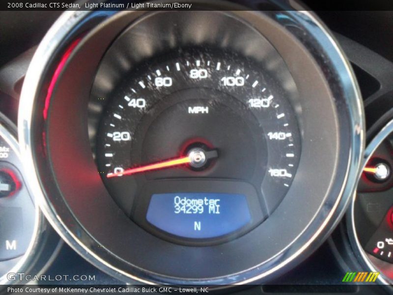 Light Platinum / Light Titanium/Ebony 2008 Cadillac CTS Sedan