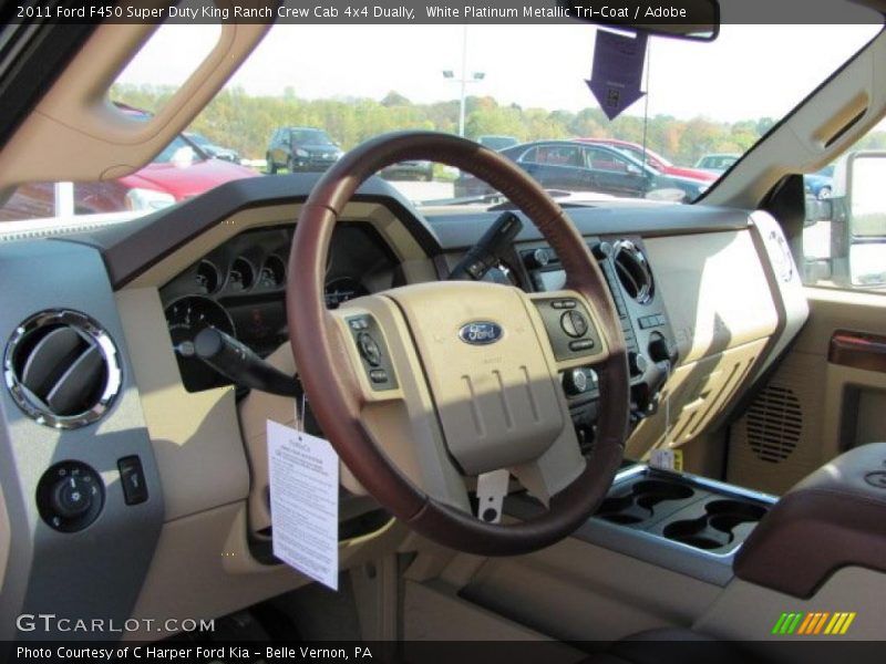  2011 F450 Super Duty King Ranch Crew Cab 4x4 Dually Adobe Interior