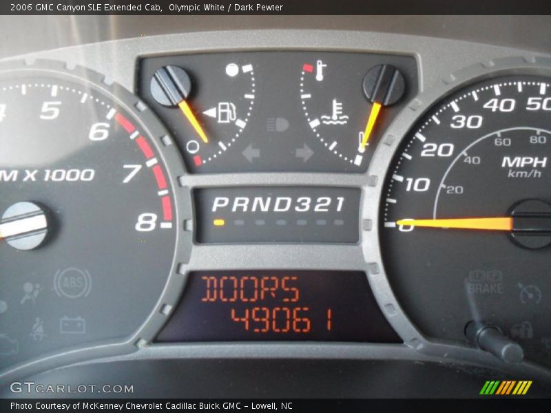 Olympic White / Dark Pewter 2006 GMC Canyon SLE Extended Cab