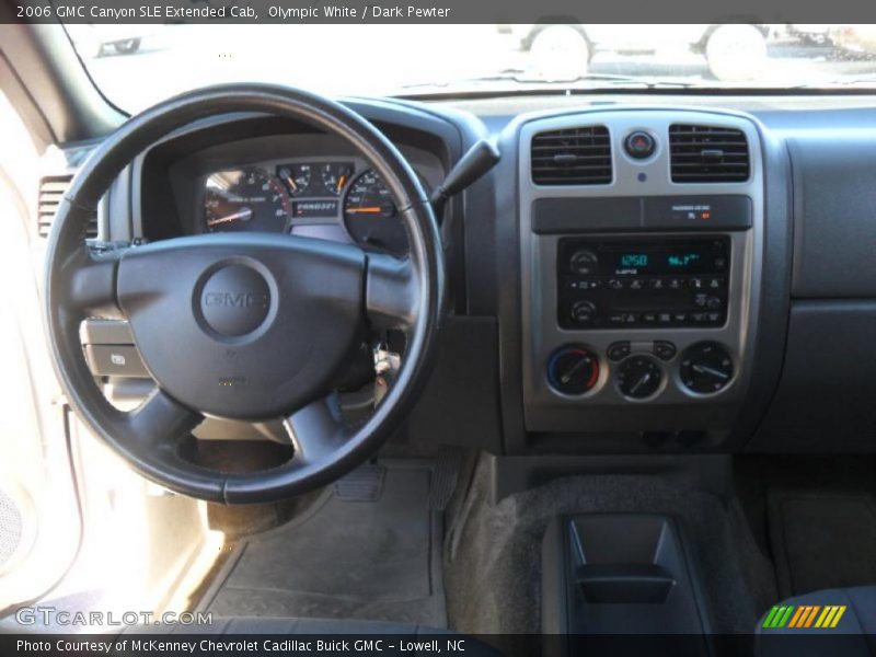 Olympic White / Dark Pewter 2006 GMC Canyon SLE Extended Cab