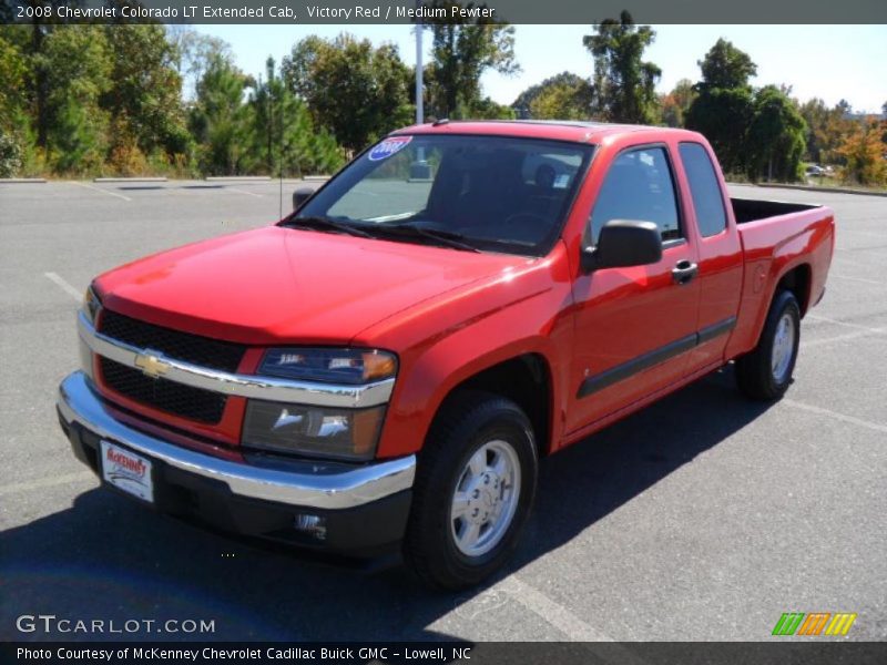 Victory Red / Medium Pewter 2008 Chevrolet Colorado LT Extended Cab