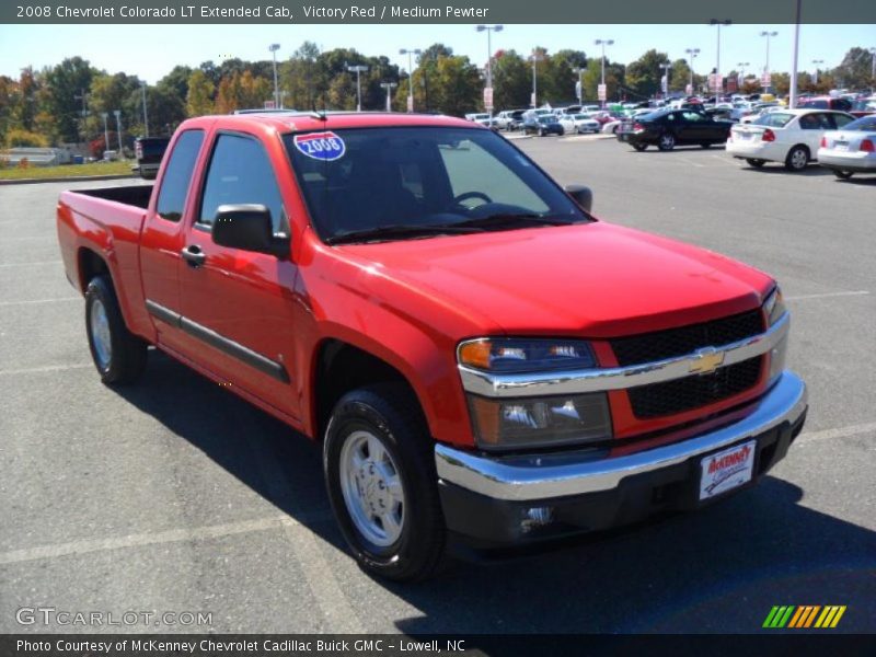 Victory Red / Medium Pewter 2008 Chevrolet Colorado LT Extended Cab